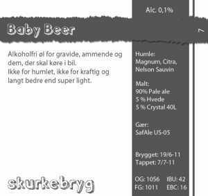 Etiket til Baby Beer